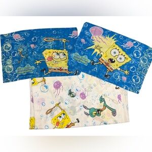 Y2K Vintage SpongeBob SquarePants Twin Sheet Set Dan River USA